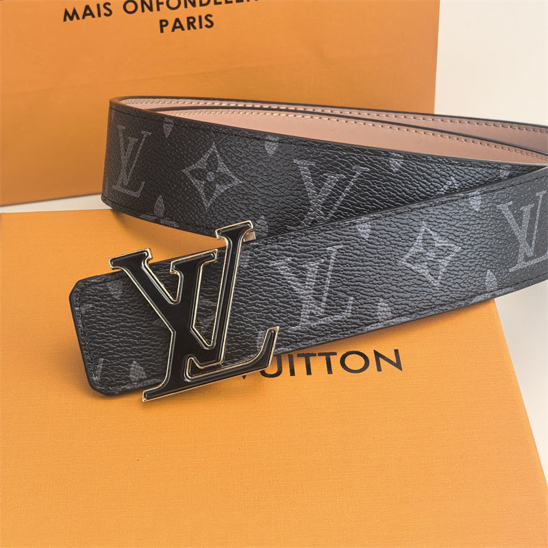 2 Color Buckle Love Belt (Black Pattern)