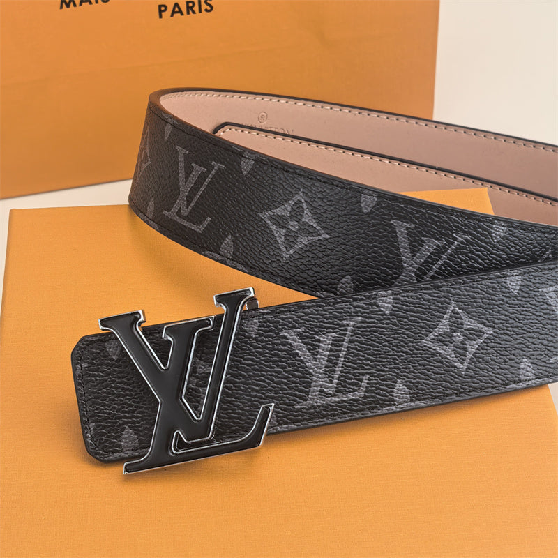 2 Color Buckle Love Belt (Black Pattern)